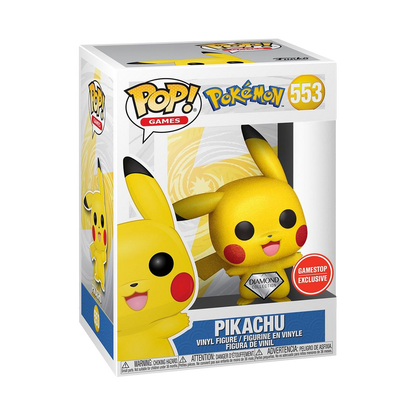 Pikachu Waving Diamond Funko Pop! Vinyl Figure #553 - Gamestop Exclusive