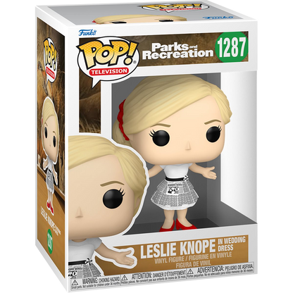 Parks and Recreation Leslie Knope in Wedding Dress Funko Pop! Vinyl Figure #1287