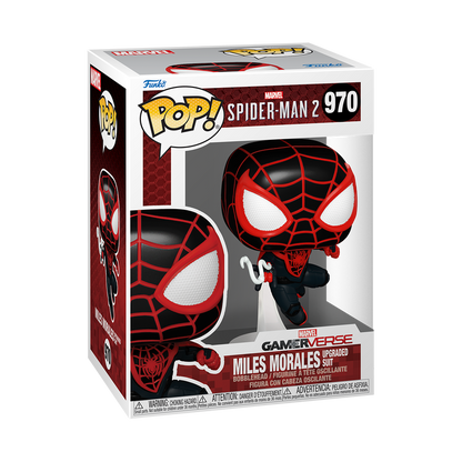 Spider-Man 2 Game Miles Morales Upgraded Suit Funko Pop! Vinyl Figure #970