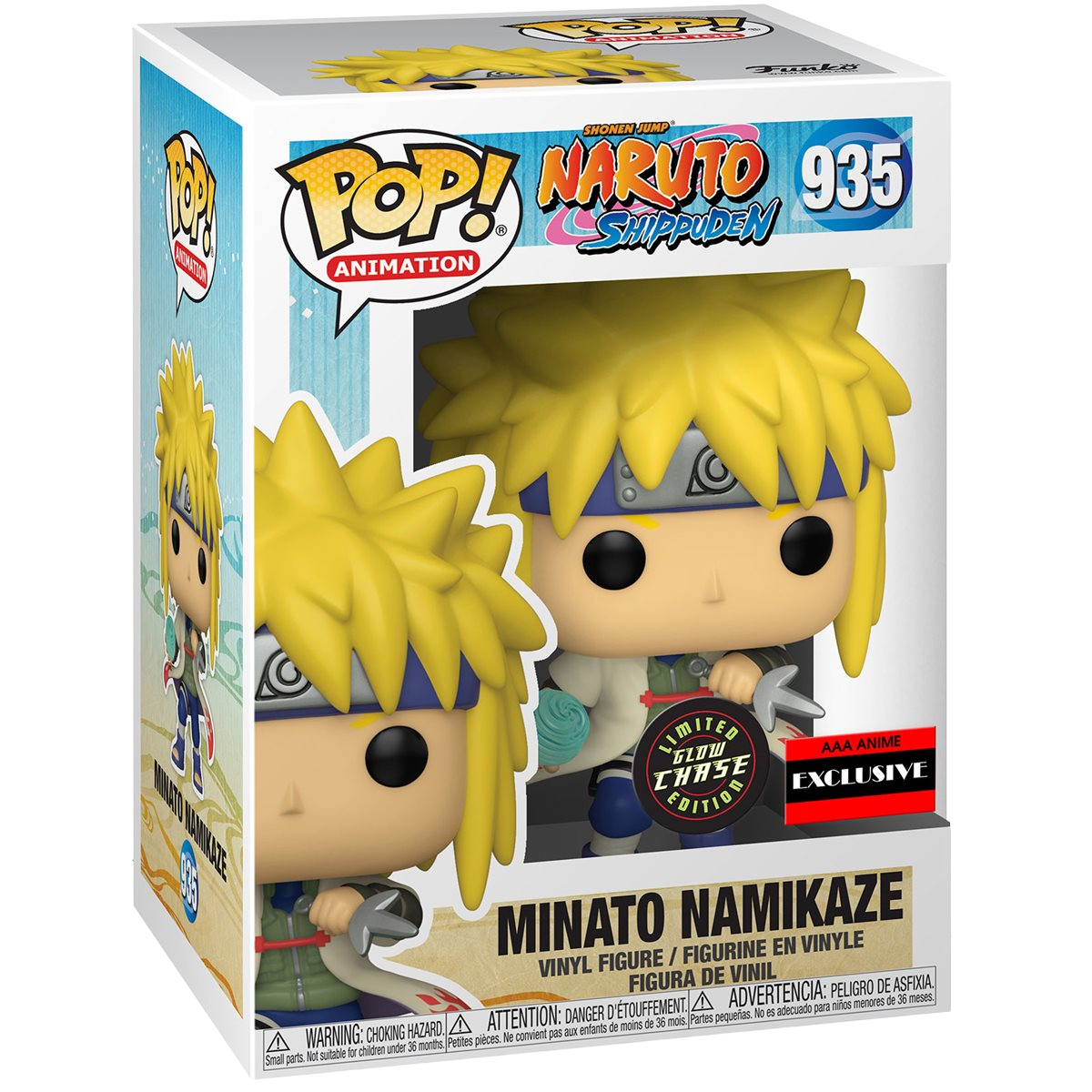 Chase - Naruto: Shippuden Minato Namikaze Rasengan Funko Pop! Vinyl Figure #935 - AAA Anime Exclusive