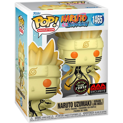 Chase - Naruto: Shippuden Naruto Uzumaki Kurama Link Mode Funko Pop! Vinyl Figure #1465 - AAA Anime Exclusive