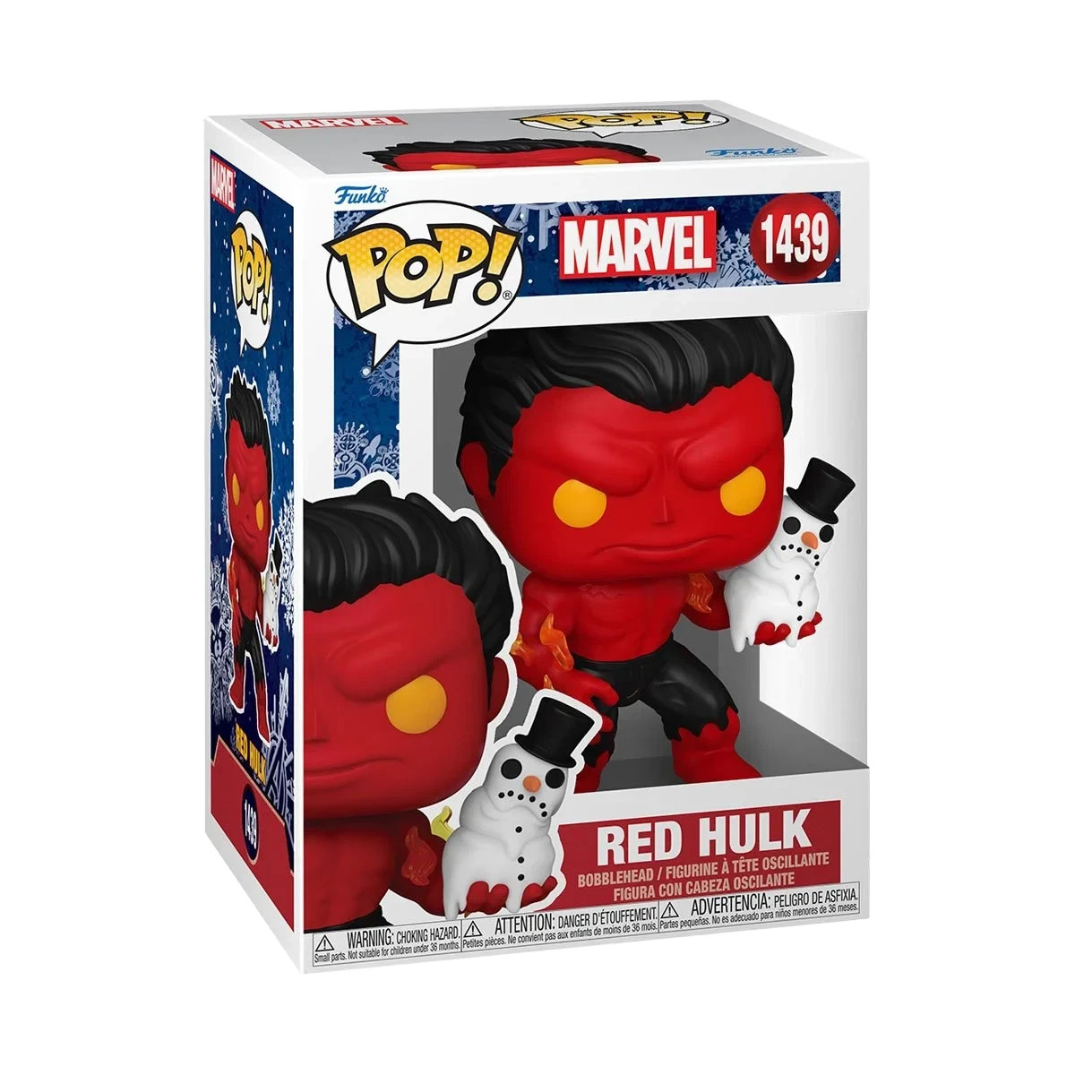 Marvel Holiday Red Hulk with Snowman Funko Pop! Vinyl Figure #1439