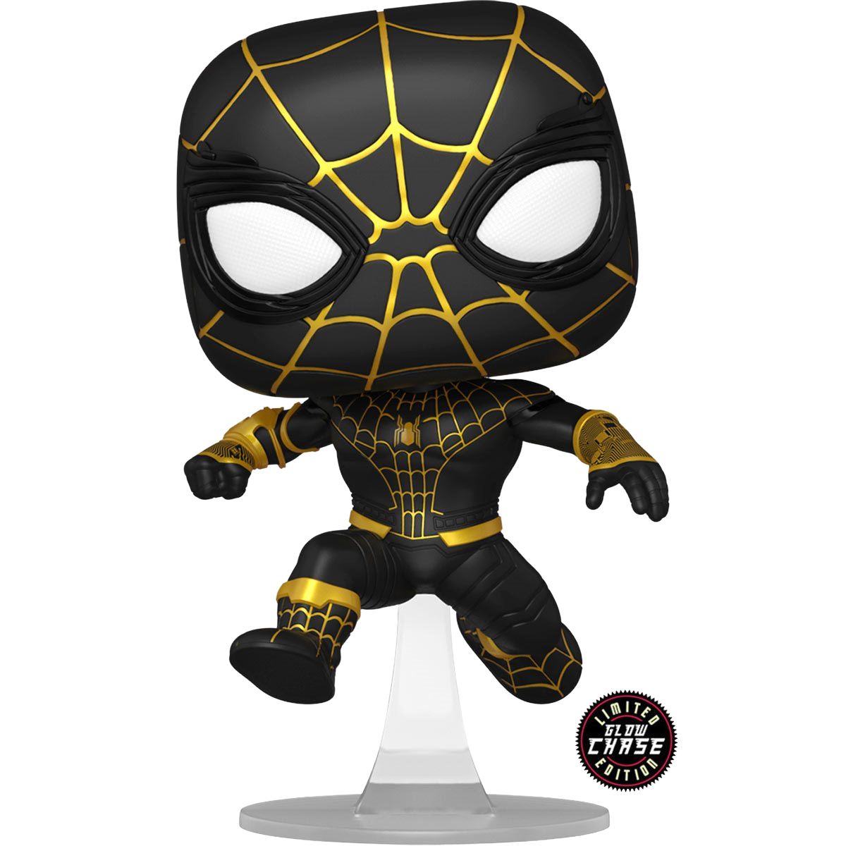 Chase - Spider-Man: No Way Home Unmasked Spider-Man Black Suit Funko Pop! Vinyl Figure #1073 - AAA Anime Exclusive