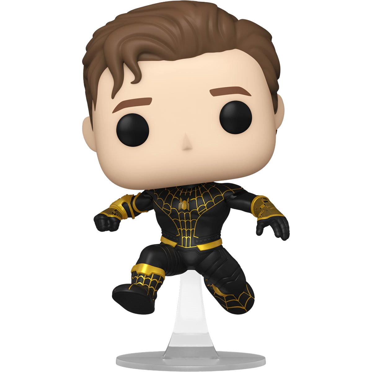 Spider-Man: No Way Home Unmasked Spider-Man Black Suit Funko Pop! Vinyl Figure #1073 - AAA Anime Exclusive