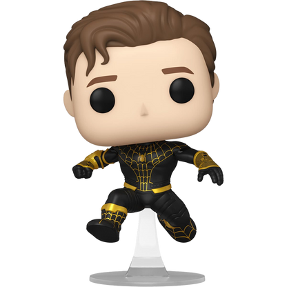 Spider-Man: No Way Home Unmasked Spider-Man Black Suit Funko Pop! Vinyl Figure #1073 - AAA Anime Exclusive